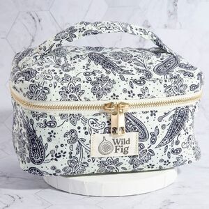 Wild Fig Paisley Cosmetic Bag Fame Floral Pattern Makeup Case Cosmetic Bag